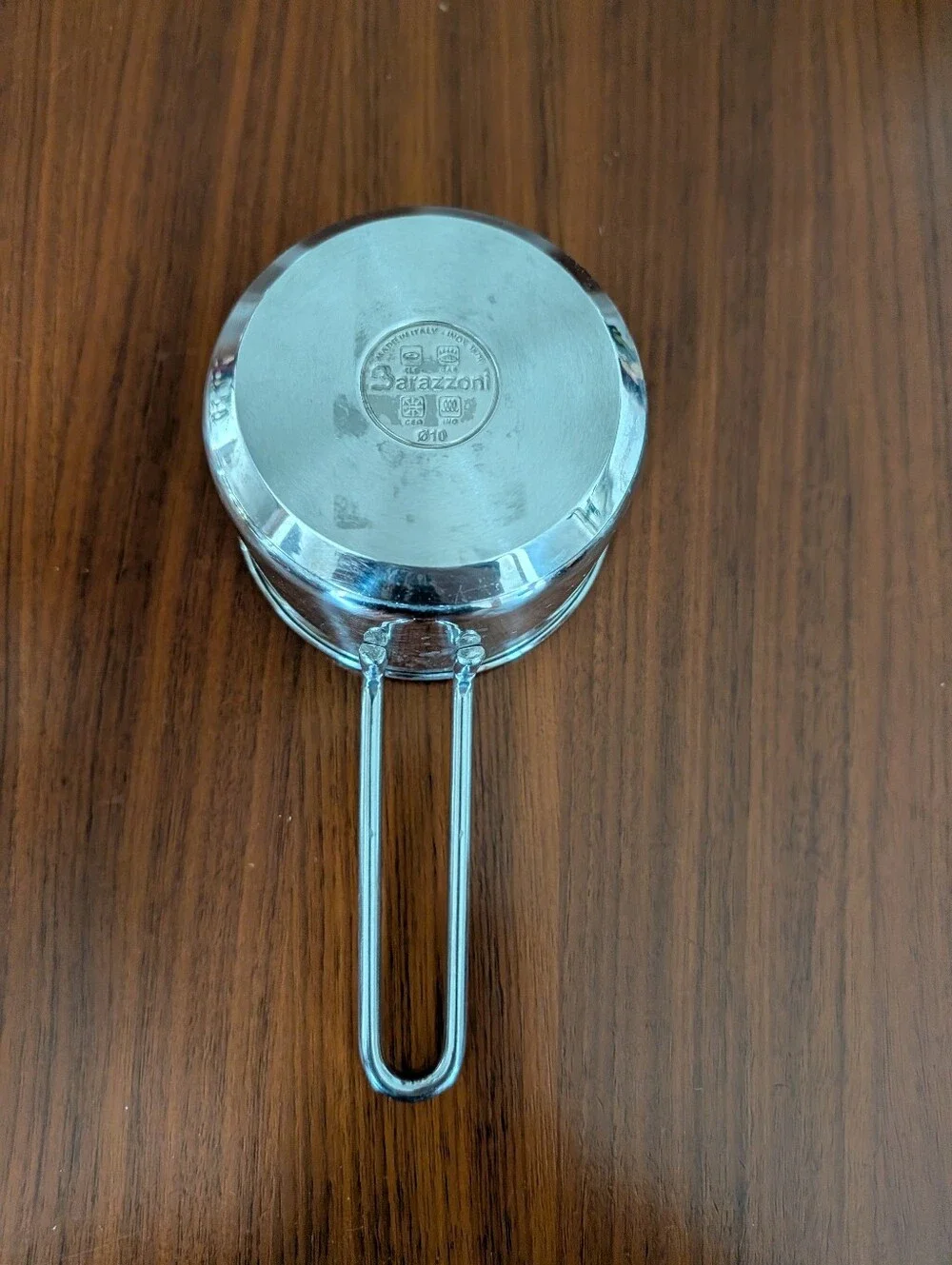 Barazzoni Cuocimania 10cm Stainless Steel Saucepan Made in Italy Pre Owned